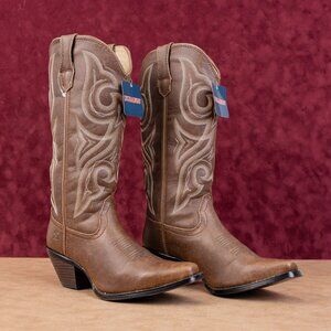 Durango Women Crush Brown Leather Western Cowboy Fashion Boots sz 7.5